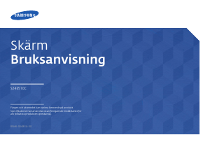 Bruksanvisning Samsung S24E510C LCD skärm