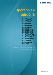 Priročnik Samsung S24E650BW LCD-zaslon