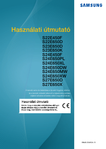 Használati útmutató Samsung S24E650BW LCD-monitor