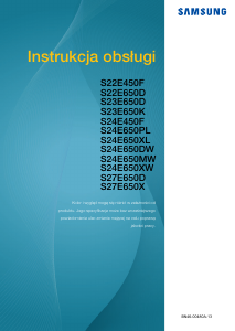 Instrukcja Samsung S24E650PL Monitor LCD