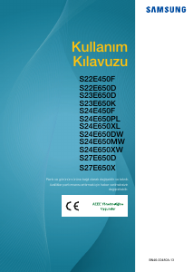 Kullanım kılavuzu Samsung S24E650PL LCD ekran