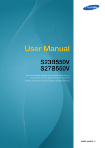 Handleiding Samsung S27B550V SyncMaster LCD monitor