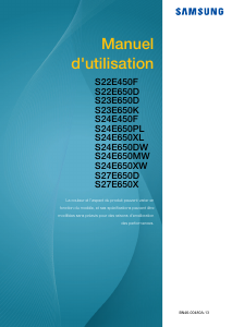 Mode d’emploi Samsung S27E450B Moniteur LCD