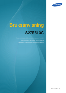 Bruksanvisning Samsung S27E510C LCD skärm