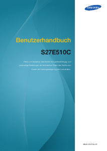 Bedienungsanleitung Samsung S27E510C LCD monitor