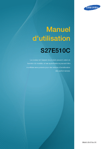 Mode d’emploi Samsung S27E510C Moniteur LCD