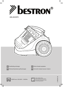 Mode d’emploi Bestron ABL900SPE Ecosenzo Aspirateur