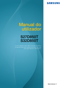 Manual Samsung S32D850T Monitor LCD