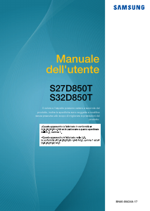 Manuale Samsung S32D850T Monitor LCD