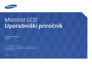 Priročnik Samsung S34E790C LCD-zaslon