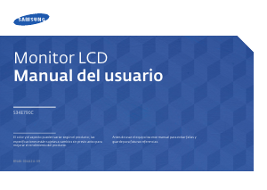 Manual de uso Samsung S34E790C Monitor de LCD