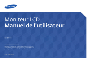 Mode d’emploi Samsung S34E790C Moniteur LCD