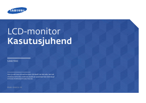 Kasutusjuhend Samsung S34E790C LCD-kuvar