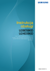 Instrukcja Samsung U24E590D Monitor LCD