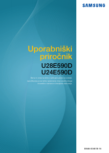 Priročnik Samsung U24E590D LCD-zaslon