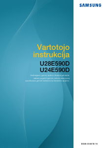 Vadovas Samsung U24E590D Skystakristalis monitorius
