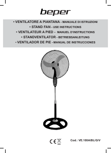 Manual Beper VE.100G Fan