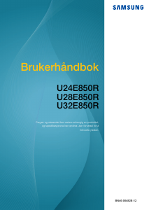 Bruksanvisning Samsung U28E850R LCD-skjerm