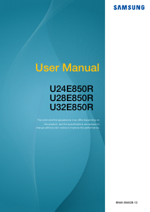 Manual Samsung U32E850R LCD Monitor