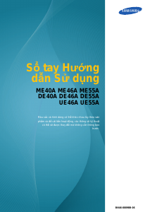 Hướng dẫn sử dụng Samsung UE46A Màn hình LCD