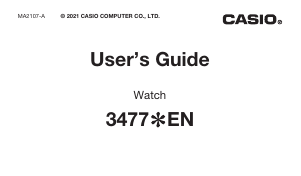 Handleiding Casio Radio Controlled WV-200R-1AEF Horloge