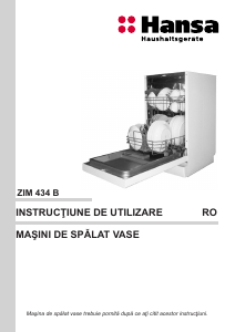 Manual Hansa ZIM434B Maşină de spălat vase