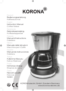 Kullanım kılavuzu Korona 12304 Kahve makinesi