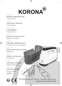 Manual Korona 23012 Hand Mixer