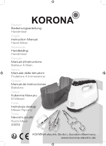 Bedienungsanleitung Korona 23012 Handmixer