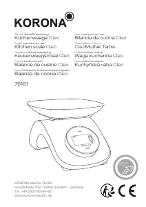 Manual Korona 76161 Cleo Kitchen Scale