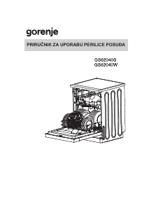 Priručnik Gorenje GS62040S Perilica posuđa