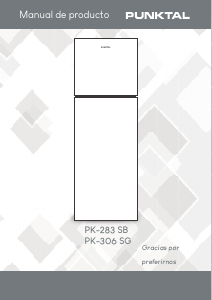 Manual de uso Punktal PK-283 SB Frigorífico combinado