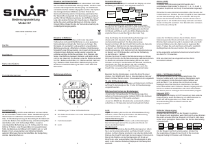 Bedienungsanleitung Sinar XV-19-3 Armbanduhr