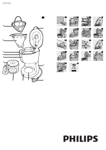 Manual Philips HD7450 Cafetieră