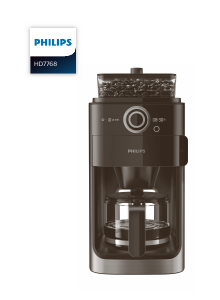 Bedienungsanleitung Philips HD7768 Kaffeemaschine