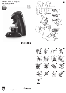 Manual Philips HD7812 Senseo Máquina de café