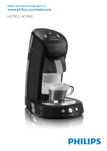 Manual Philips HD7852 Senseo Coffee Machine