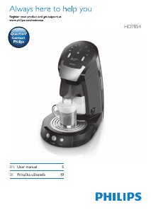 Návod Philips HD7854 Senseo Latte Select Kávovar