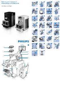 Használati útmutató Philips HD7860 Senseo Quadrante Kávéautomata