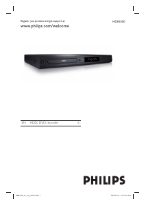 Manual Philips HDR3500 DVD Player