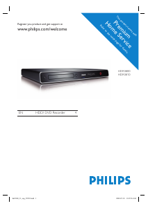 Manual Philips HDR3810 DVD Player