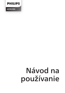 Návod Philips HD9200 Fritéza