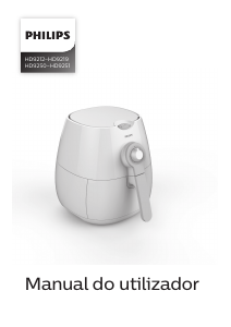 Manual Philips HD9218 Fritadeira