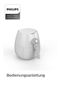 Bedienungsanleitung Philips HD9218 Fritteuse