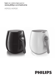 사용 설명서 필립스 HD9225 Viva Collection Airfryer 튀김기