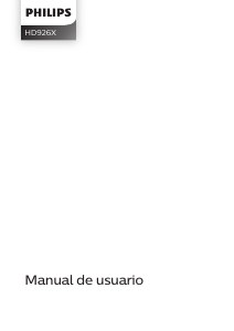 Manual de uso Philips HD9260 Freidora