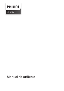 Manual Philips HD9262 Friteuză