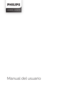 Manual de uso Philips HD9860 Freidora