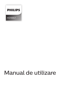 Manual Philips HD9867 Friteuză