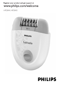 Käyttöohje Philips HP2843 Epilaattori